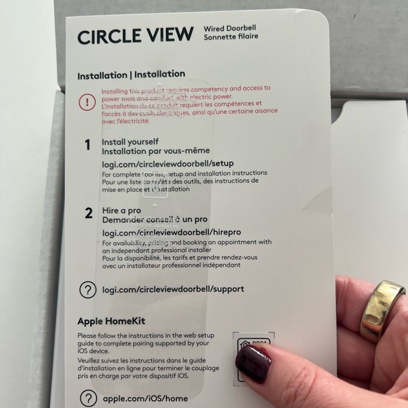 Logitech circle view camera doorbell. - Picture 4 of 4